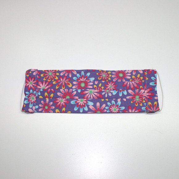 Handmade Other - HANDMADE Kids Flower Power Fabric Face Mask Pocket Handmade Other - HANDMADE Kids Flower Power Fabric Face Mask Pocket